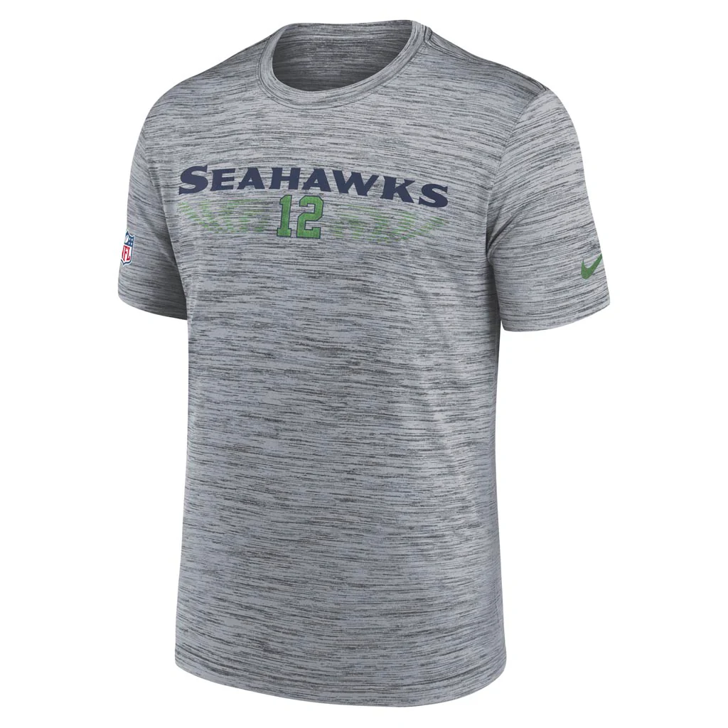 NFL Seattle Seahawks Nike Rivalries Velocity T-Shirt - Gray - Image 2