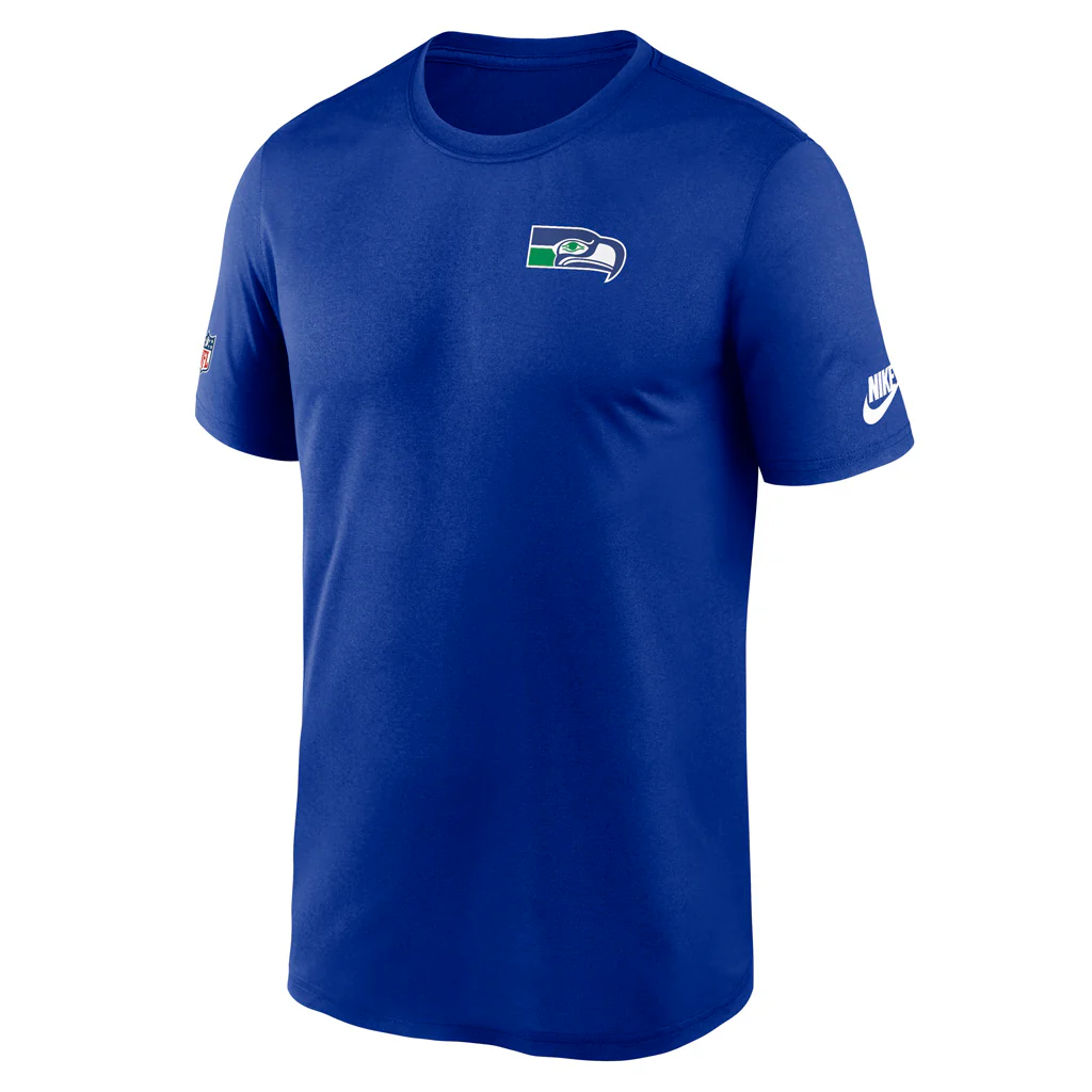 NFL Seattle Seahawks Nike Small Alternate Logo Legend T-Shirt - Blue - Image 2