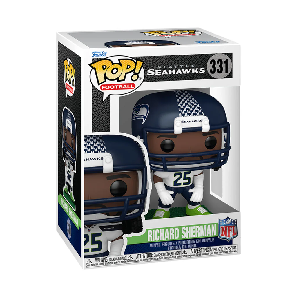 NFL Seattle Seahawks Richard Sherman Funko Legends Pop! Vinyl Figure - Image 2