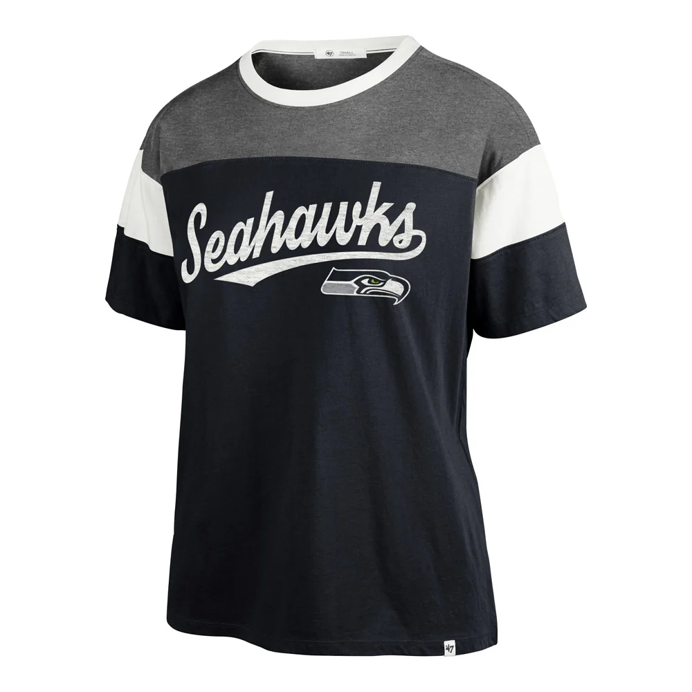 NFL Seattle Seahawks Women's '47 Breezy Time Off T-Shirt - Navy