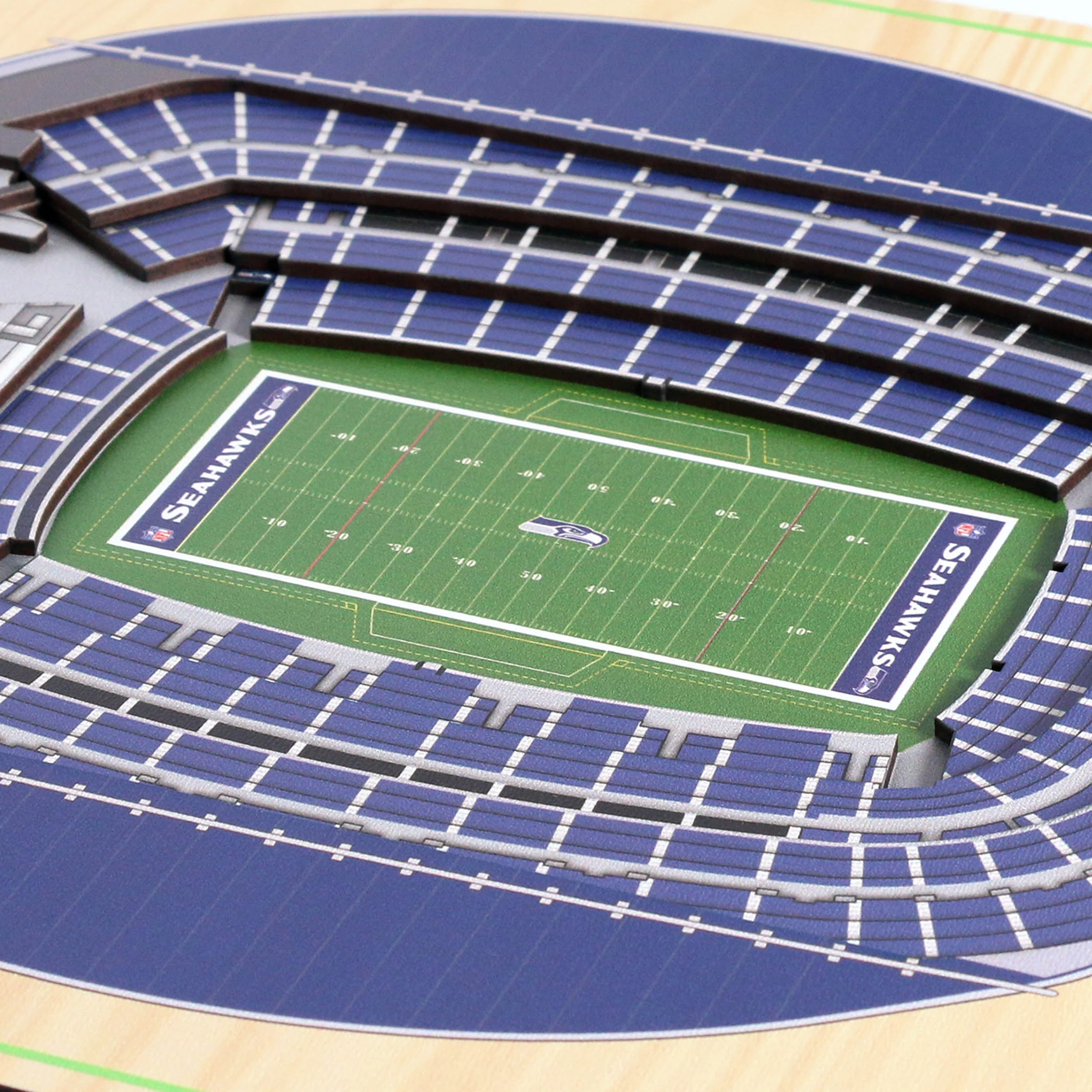NFL Seattle Seahawks You the fan 5-Layer Stadium View Wall Art - Image 3