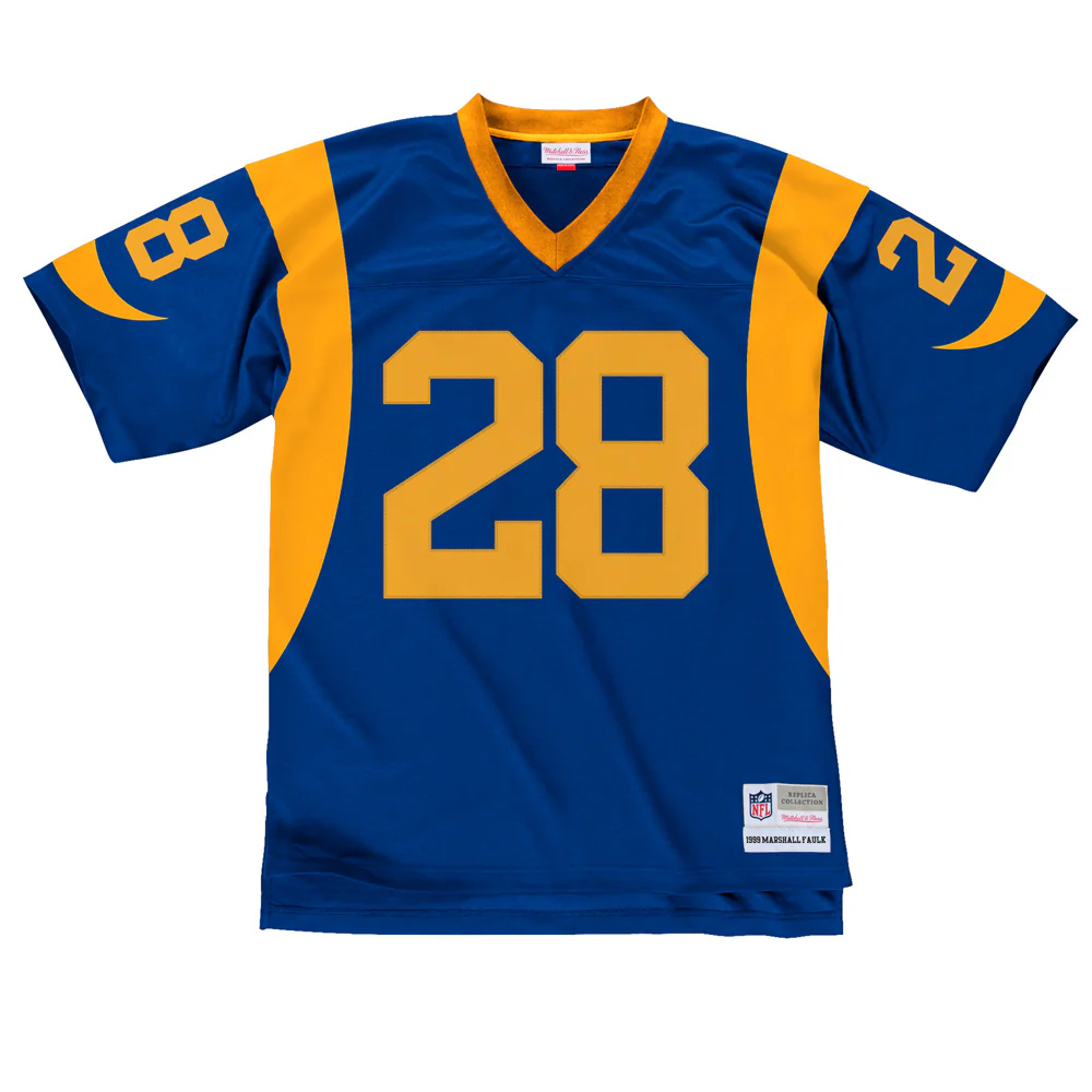 NFL St. Louis Rams Marshall Faulk Mitchell & Ness Legacy Jersey - Image 2