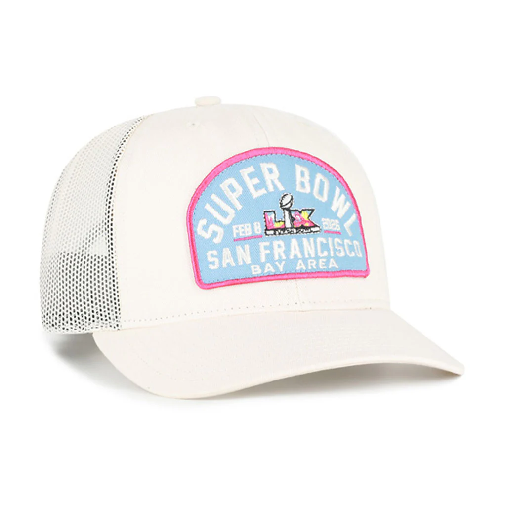 NFL Super Bowl LX '47 Leland Trucker Adjustable Hat - Cream - Image 2