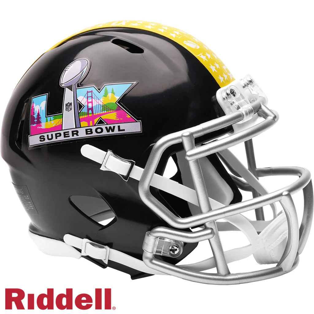 NFL Super Bowl LX Riddell Speed Mini Helmet - Black