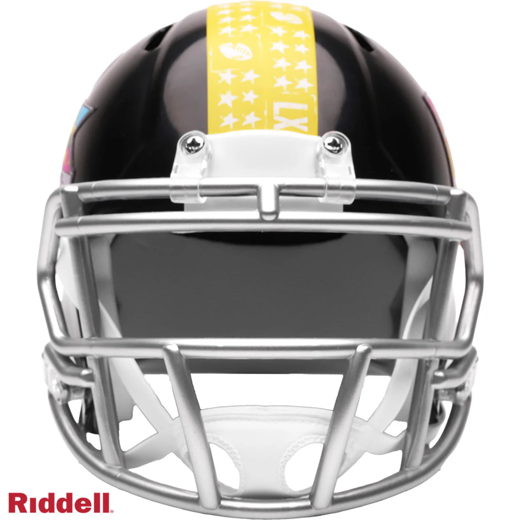 NFL Super Bowl LX Riddell Speed Mini Helmet - Black - Image 3
