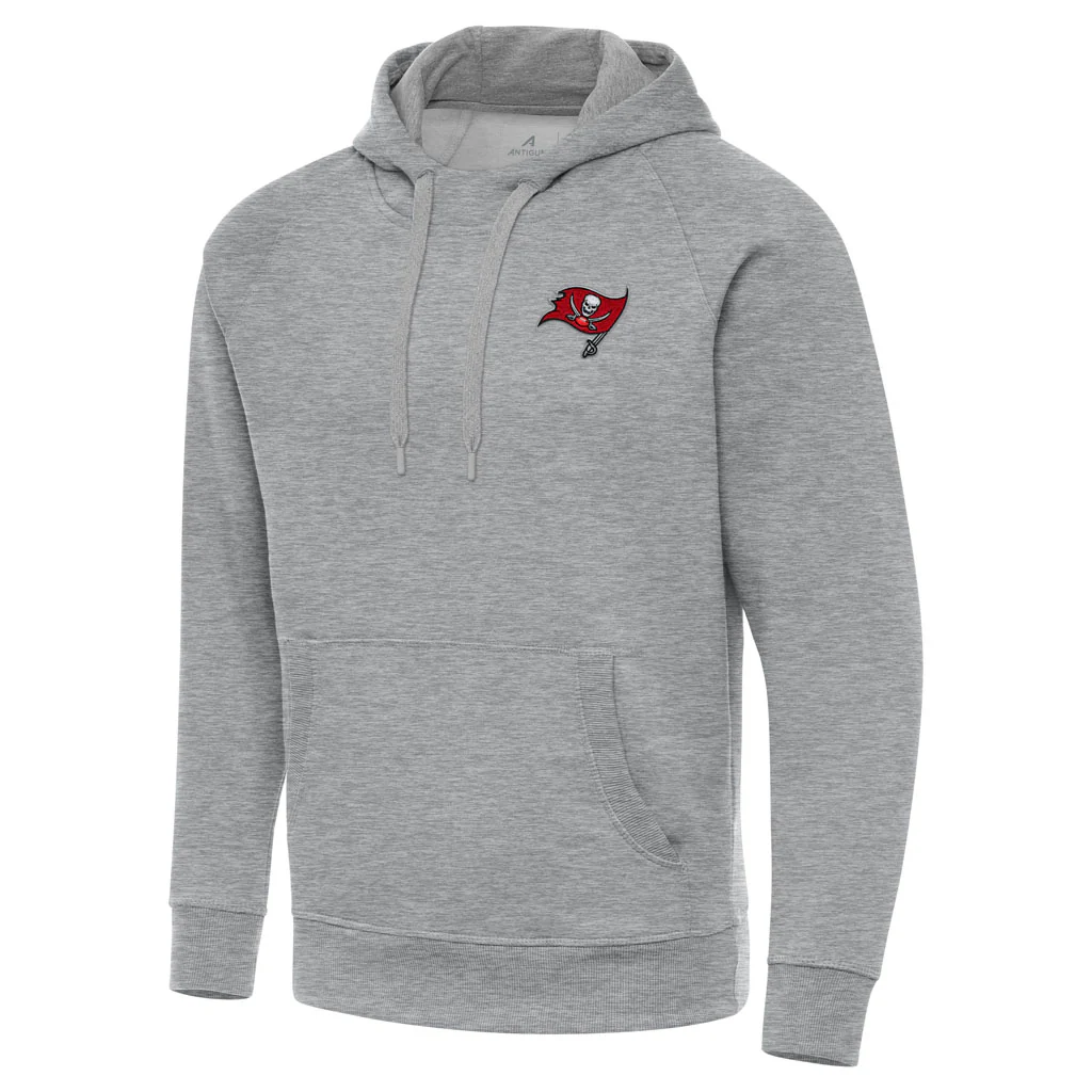 NFL Tampa Bay Buccaneers Antigua Victory Pullover Hoodie - Heather gray