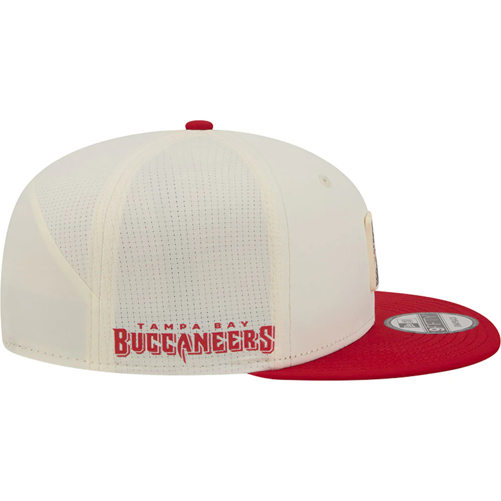 NFL Tampa Bay Buccaneers New Era 2026 Training 9FIFTY Snapback Hat - Cream - Image 5