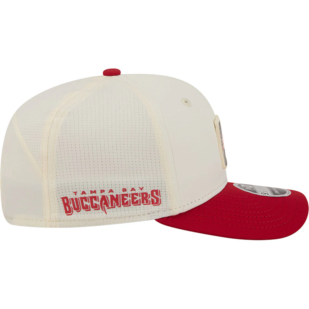 NFL Tampa Bay Buccaneers New Era 2026 Training 9SEVENTY Stretch Snapback Hat - Cream - Image 5