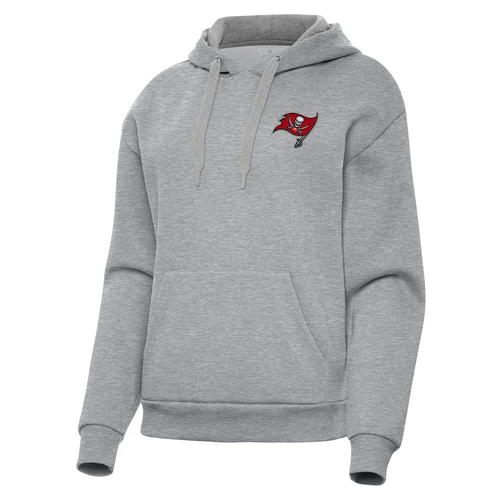 NFL Tampa Bay Buccaneers Women's Antigua Victory Pullover Hoodie - Heather gray