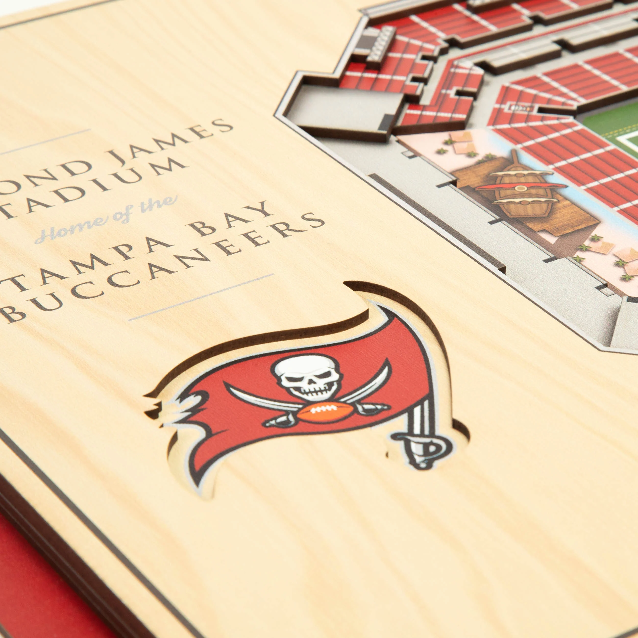 NFL Tampa Bay Buccaneers You the fan 5-Layer Stadium View Wall Art - Image 4