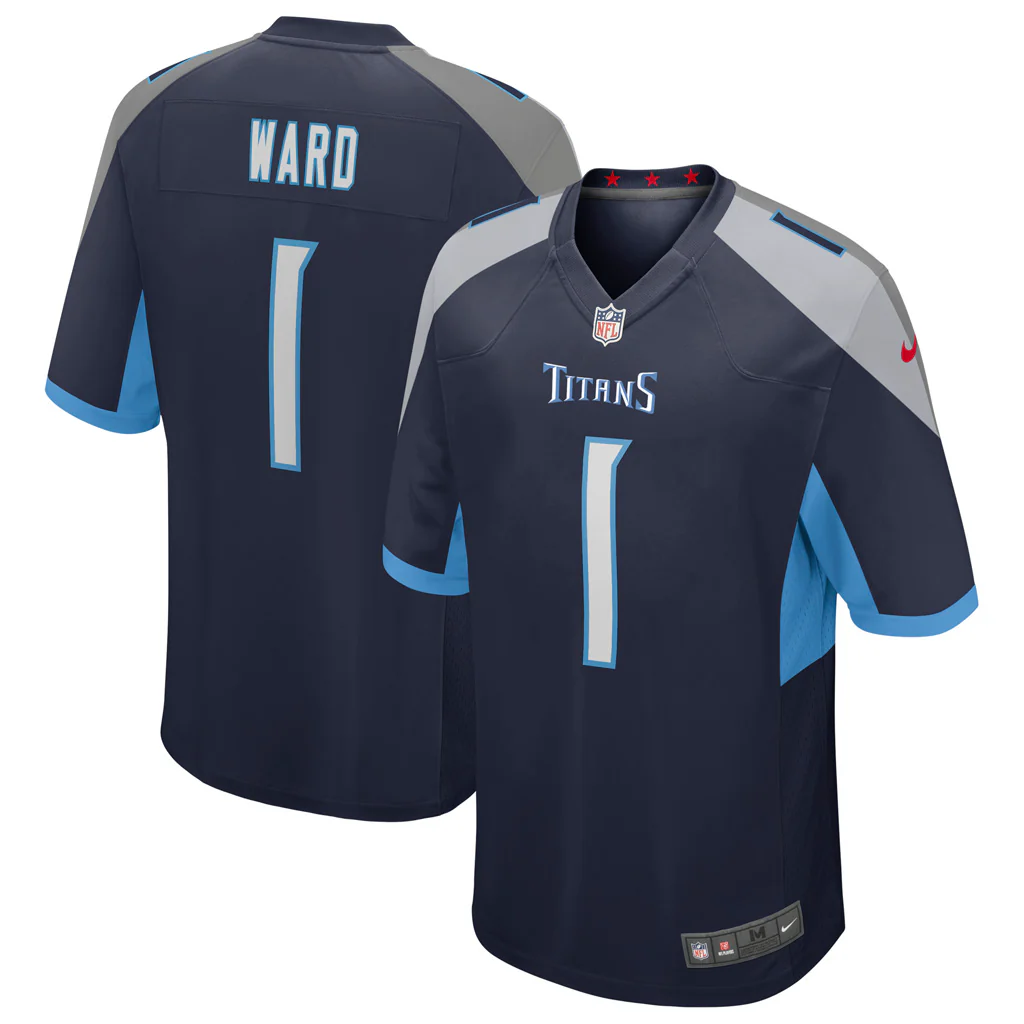 NFL Tennessee Titans Cam Ward Nike Home Game Jersey - Navy
