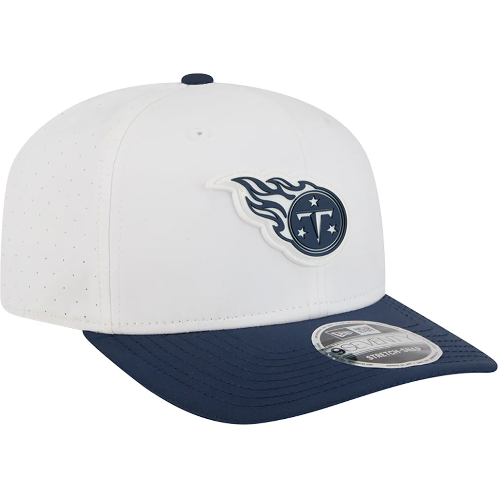 NFL Tennessee Titans New Era 2025 Training 9SEVENTY Stretch-Snapback Hat - White - Image 2