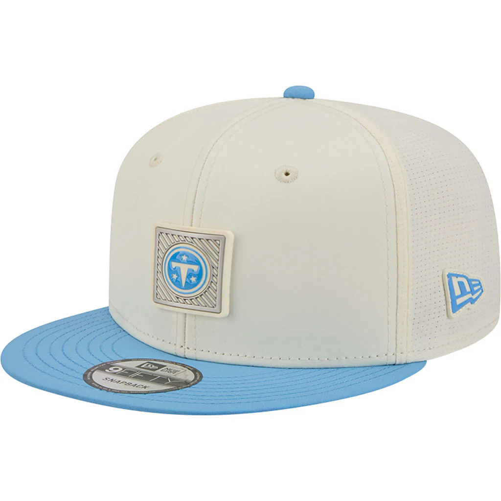 NFL Tennessee Titans New Era 2026 Training 9FIFTY Snapback Hat - Cream