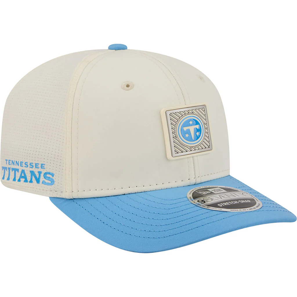 NFL Tennessee Titans New Era 2026 Training 9SEVENTY Stretch Snapback Hat - Cream - Image 2