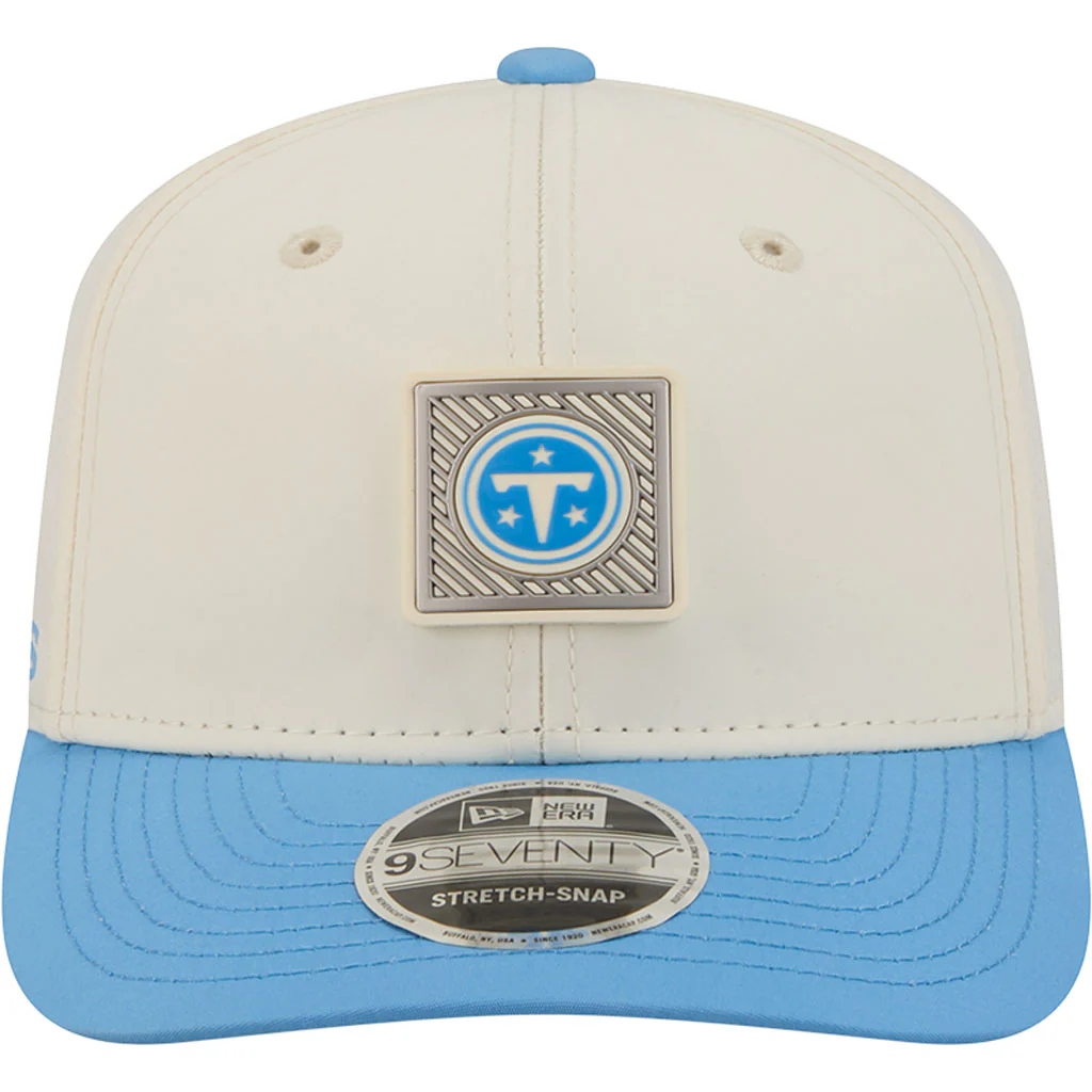 NFL Tennessee Titans New Era 2026 Training 9SEVENTY Stretch Snapback Hat - Cream - Image 3