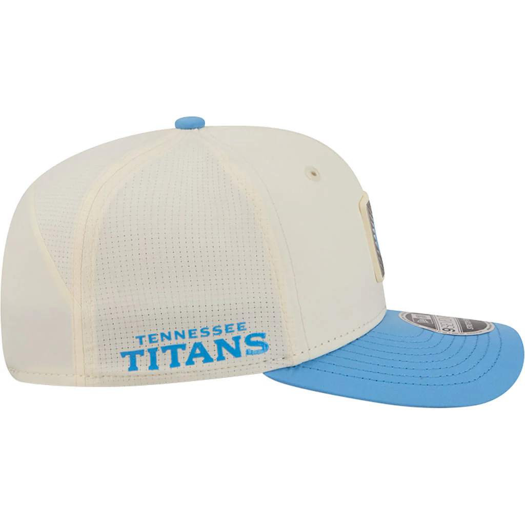 NFL Tennessee Titans New Era 2026 Training 9SEVENTY Stretch Snapback Hat - Cream - Image 5