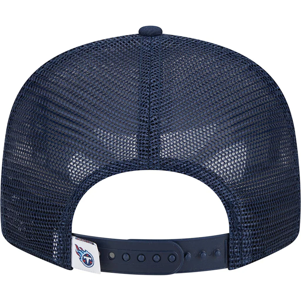 NFL Tennessee Titans New Era 9FIFTY Snapback Trucker Hat - Navy - Image 4