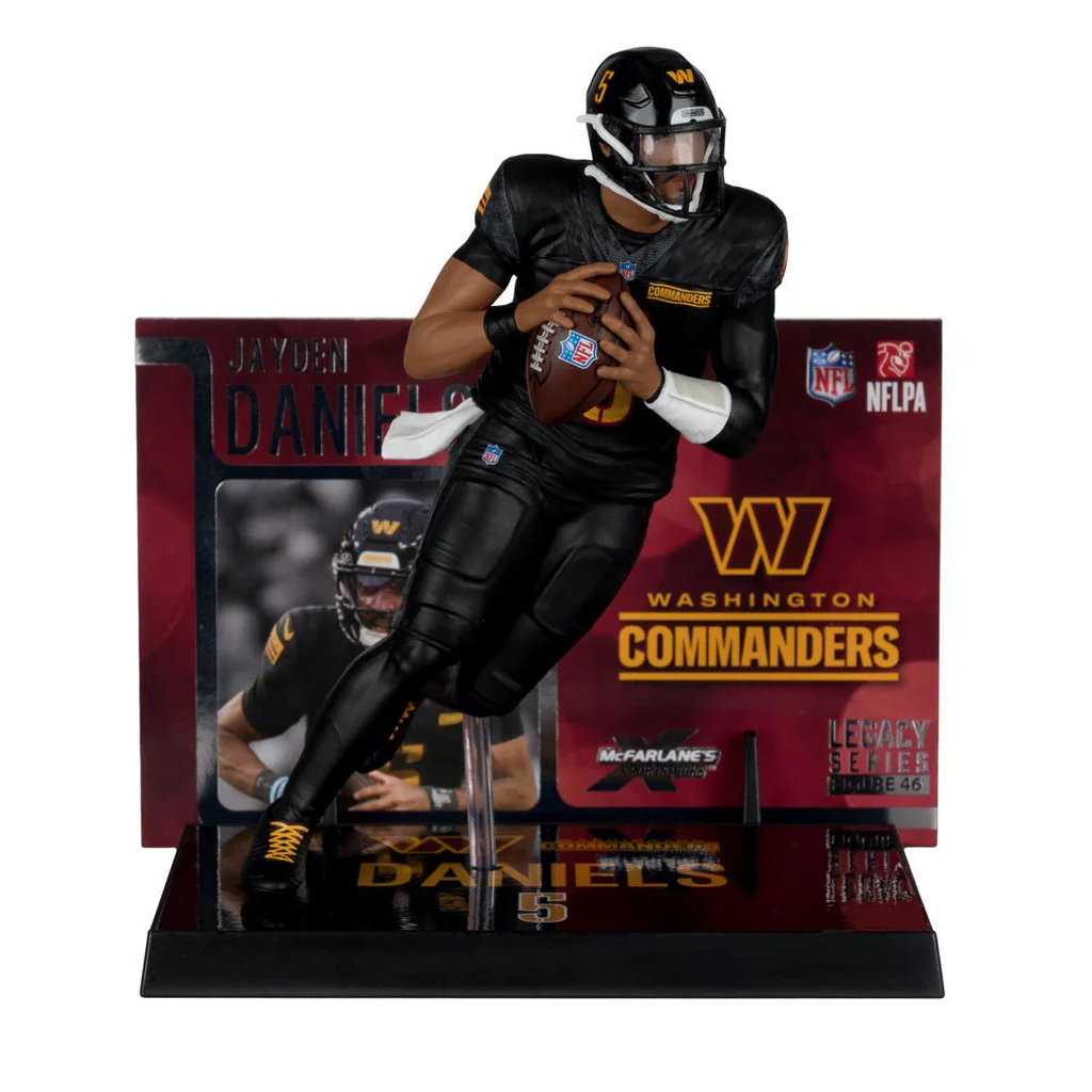 NFL Washignton Commanders Jayden Daniels McFarlane 7-Inch Alternate Classic Jersey Figure - Image 2