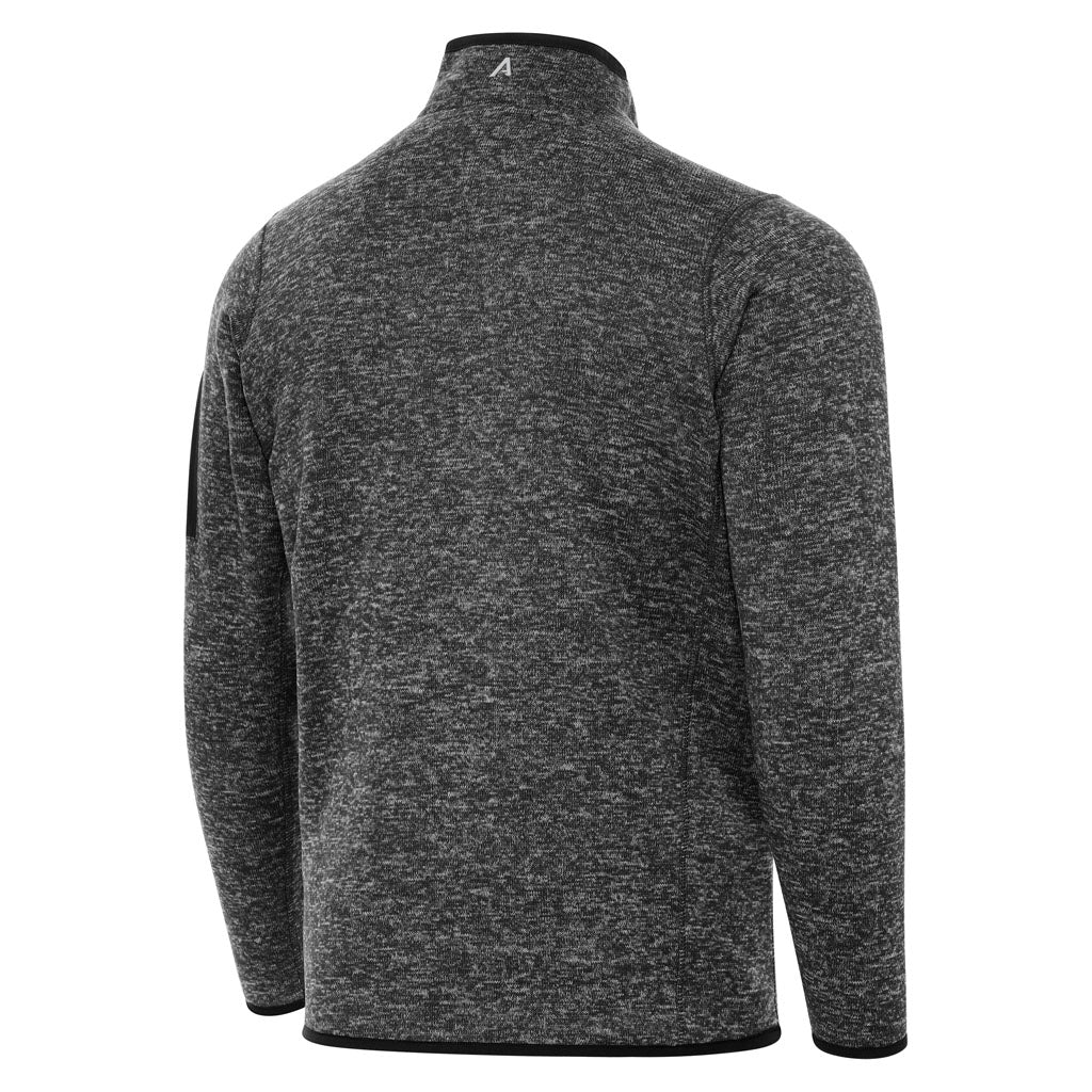 NFL Washington Commanders Antigua Fortune 1/4 Zip Pullover Jacket - Heather black - Image 2