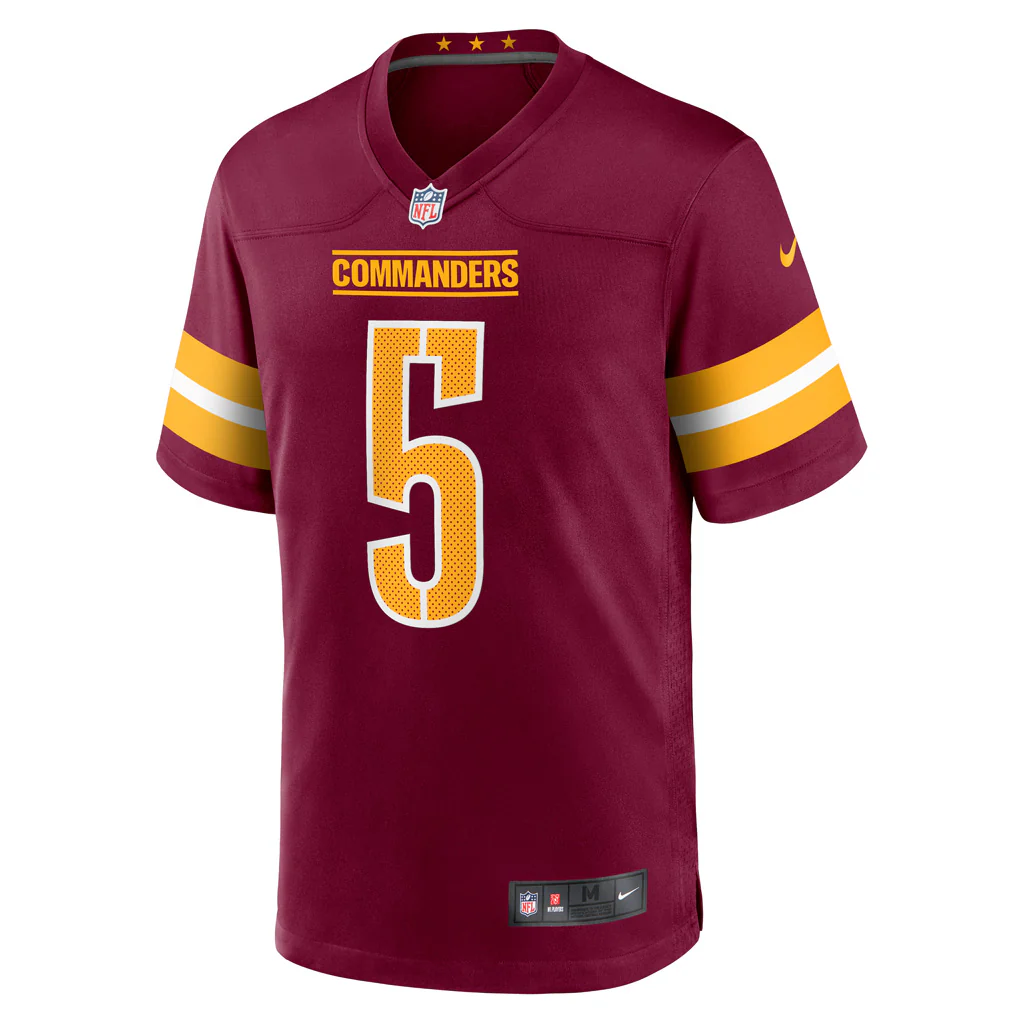 NFL Washington Commanders Jayden Daniels Nike Home Game Jersey - Maroon - Image 2