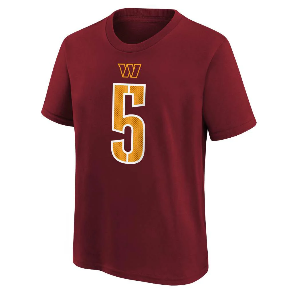 NFL Washington Commanders Jayden Daniels Youth Nike Name & Number T-Shirt - Maroon - Image 2
