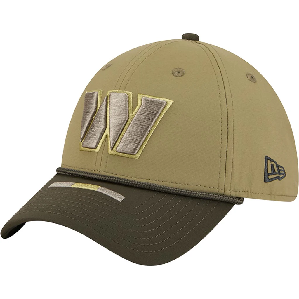 NFL Washington Commanders New Era 2025 Salute to Service 39THIRTY Flex Fit Hat - Green - Image 2