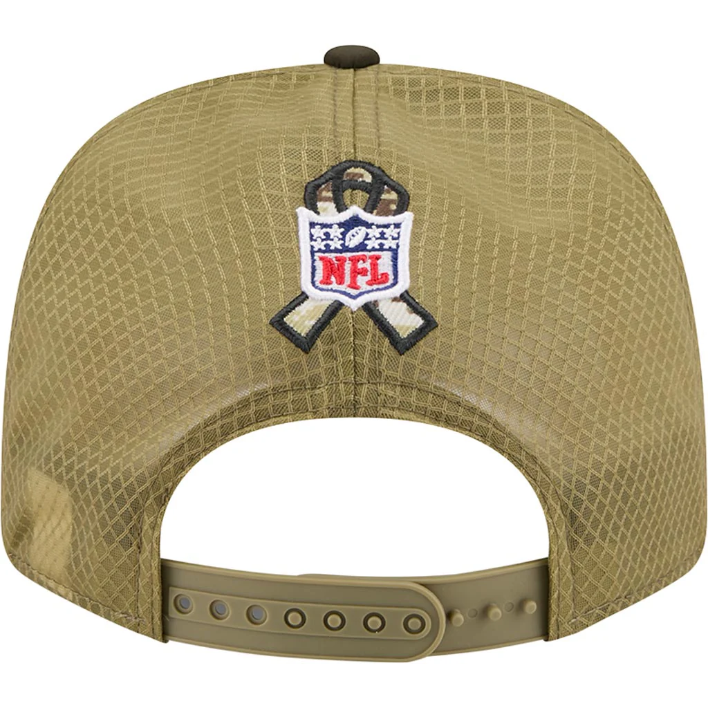 NFL Washington Commanders New Era 2025 Salute to Service 9SEVENTY Stretch-Snapback Hat - Green - Image 4