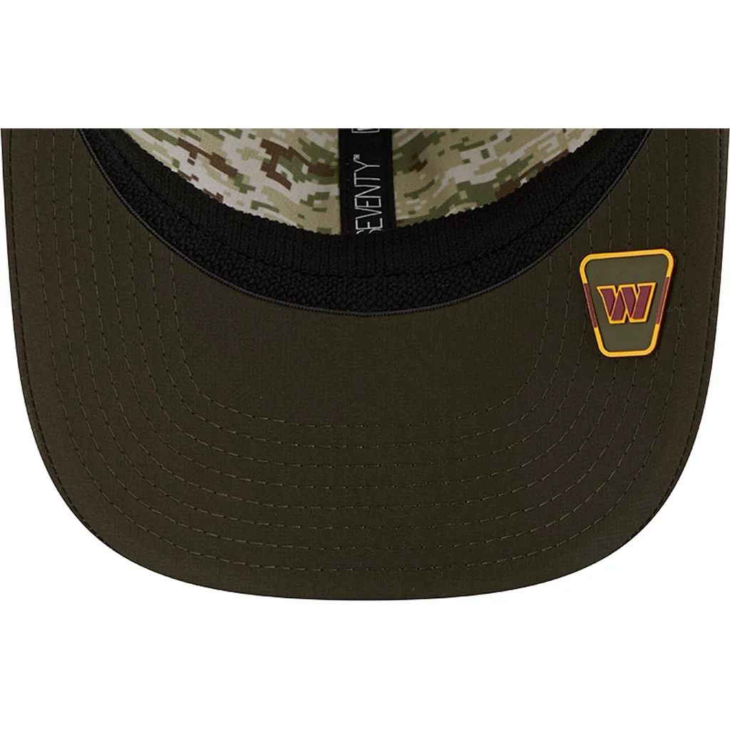 NFL Washington Commanders New Era 2025 Salute to Service 9SEVENTY Stretch-Snapback Hat - Green - Image 5