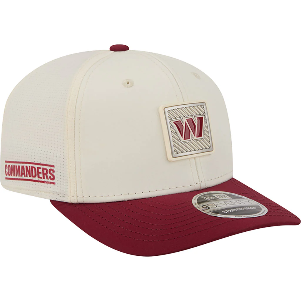 NFL Washington Commanders New Era 2026 Training 9SEVENTY Stretch Snapback Hat - Cream - Image 2