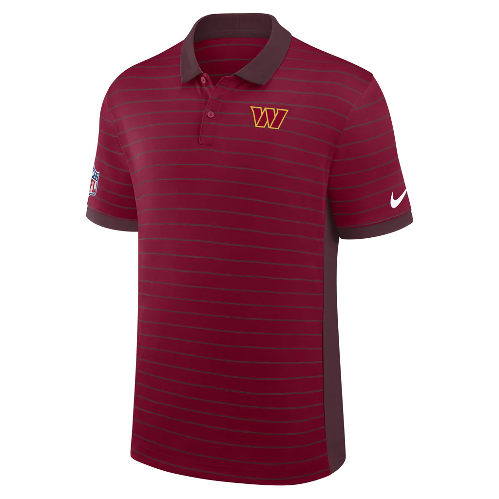 NFL Washington Commanders Nike 2026 Dri-FIT Striped Polo - Maroon - Image 2