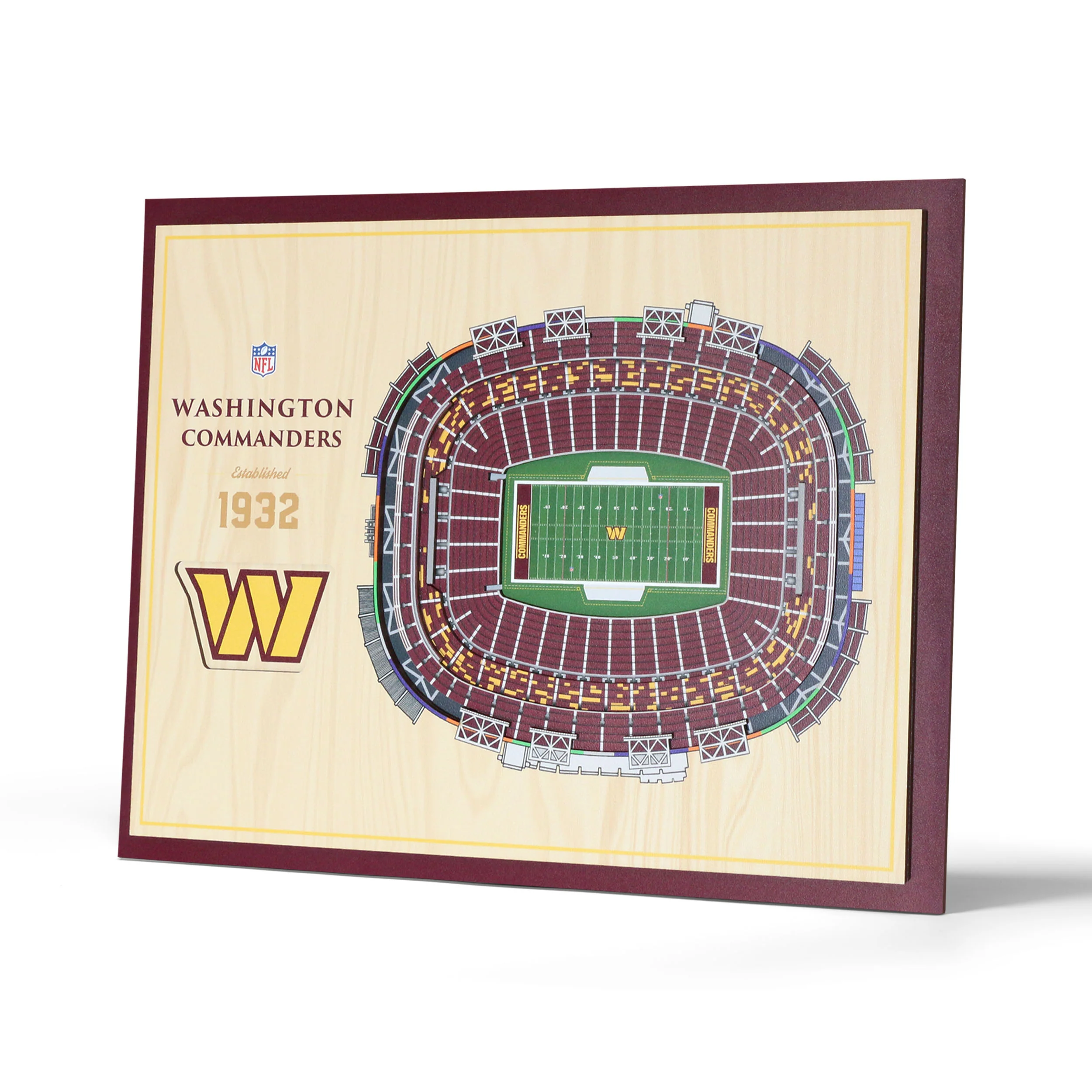 NFL Washington Commanders You the fan 5-Layer Stadium View Wall Art
