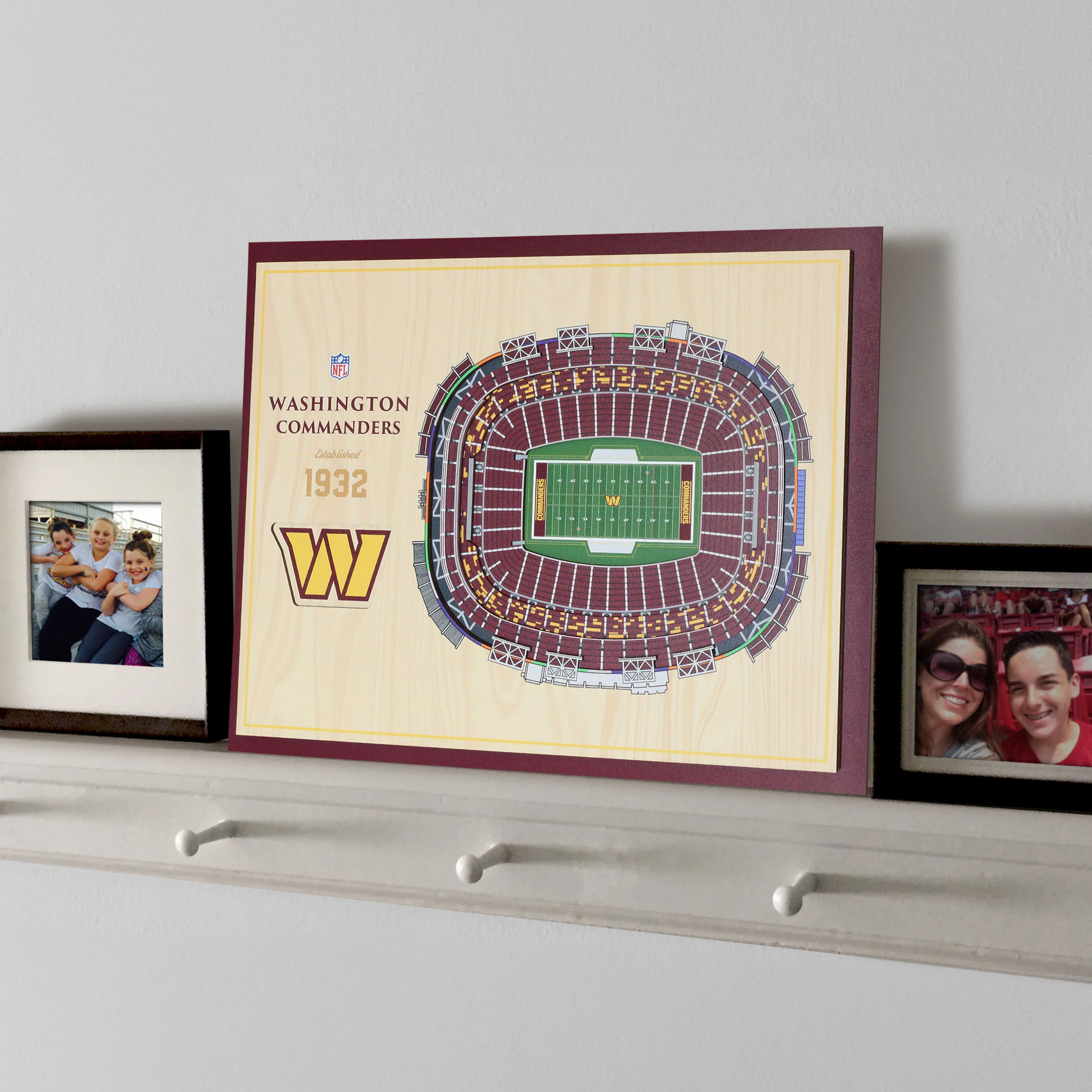 NFL Washington Commanders You the fan 5-Layer Stadium View Wall Art - Image 2