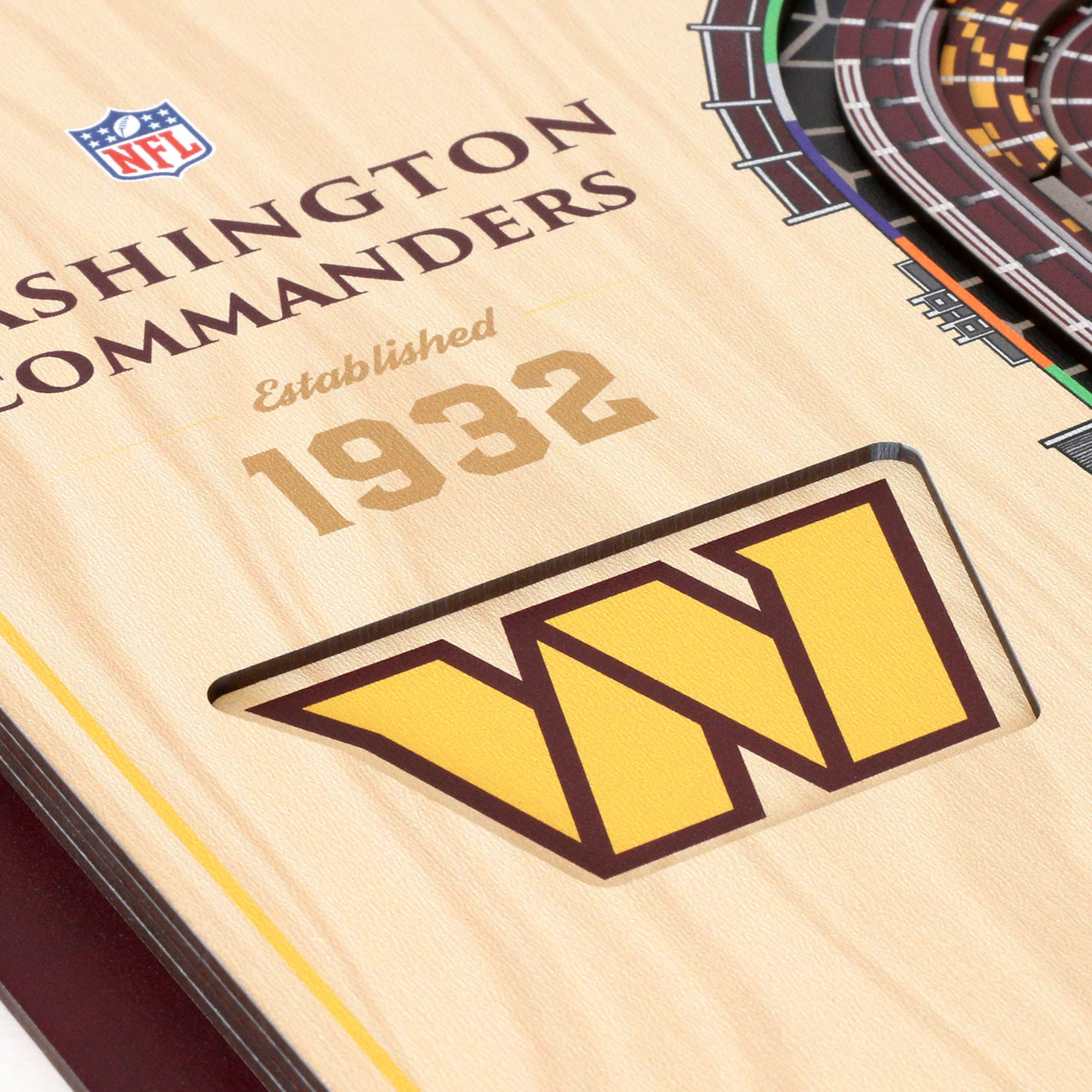 NFL Washington Commanders You the fan 5-Layer Stadium View Wall Art - Image 4