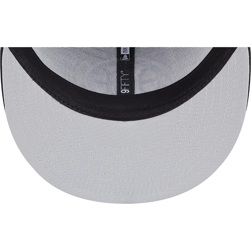 NHL Boston Bruins New Era Black & White 9FIFTY Snapback Trucker Hat - Black - Image 5