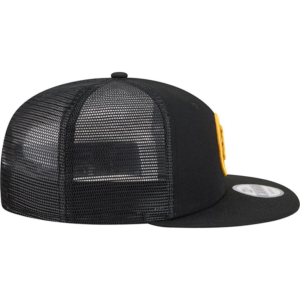 NHL Boston Bruins New Era OTC Trucker 9FIFTY Snapback Hat - Black - Image 5