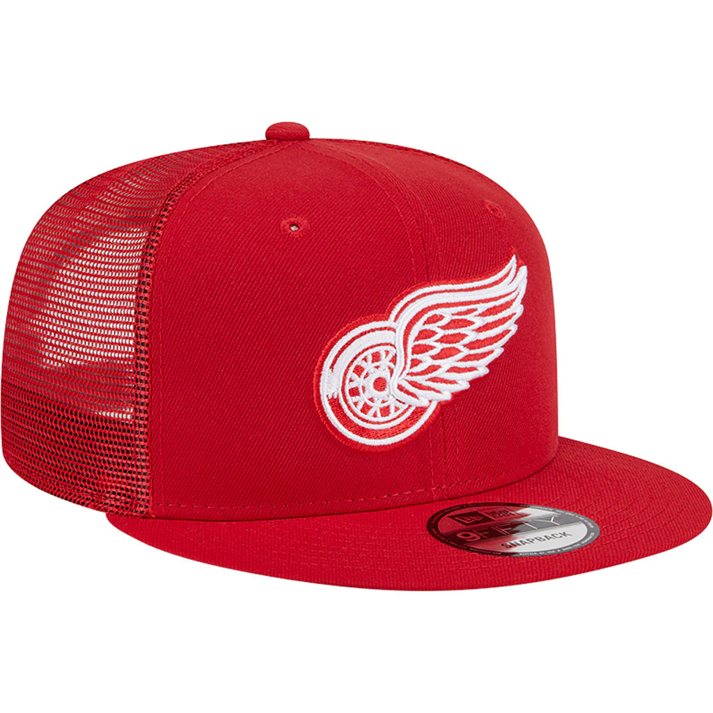NHL Detroit Red Wings New Era OTC Trucker 9FIFTY Snapback Hat - Red - Image 2