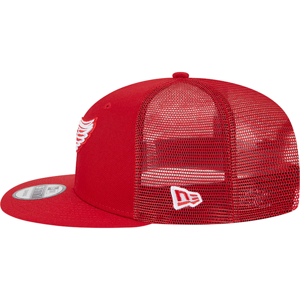 NHL Detroit Red Wings New Era OTC Trucker 9FIFTY Snapback Hat - Red - Image 4