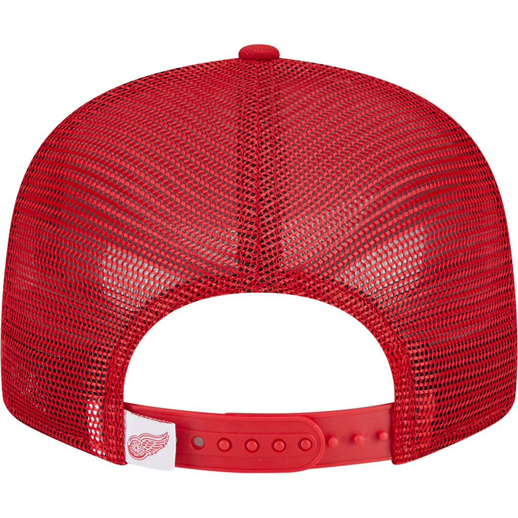 NHL Detroit Red Wings New Era OTC Trucker 9FIFTY Snapback Hat - Red - Image 7