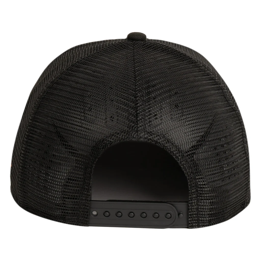 NHL Detroit Red Wings New Era Shadowline Trucker 9FIFTY Snapback Hat - Black - Image 2