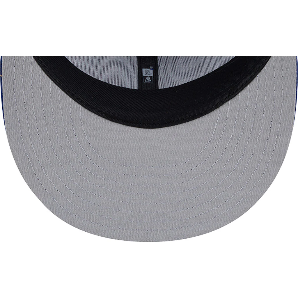 NHL Edmonton Oilers New Era OTC Trucker 9FIFTY Snapback Hat - Blue - Image 7