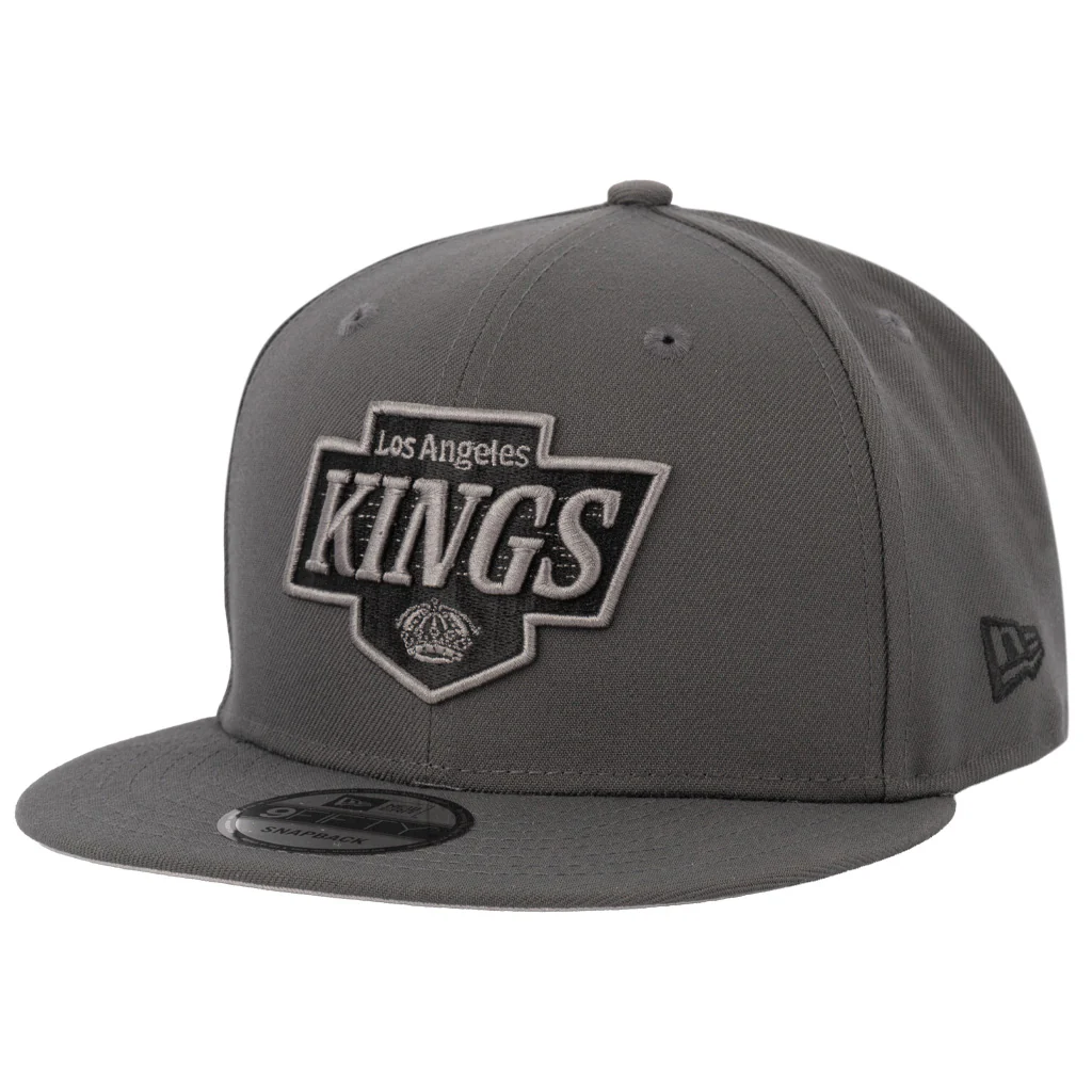 NHL Los Angeles Kings New Era Gray Prestige 9FIFTY Snapback Hat - Graphite