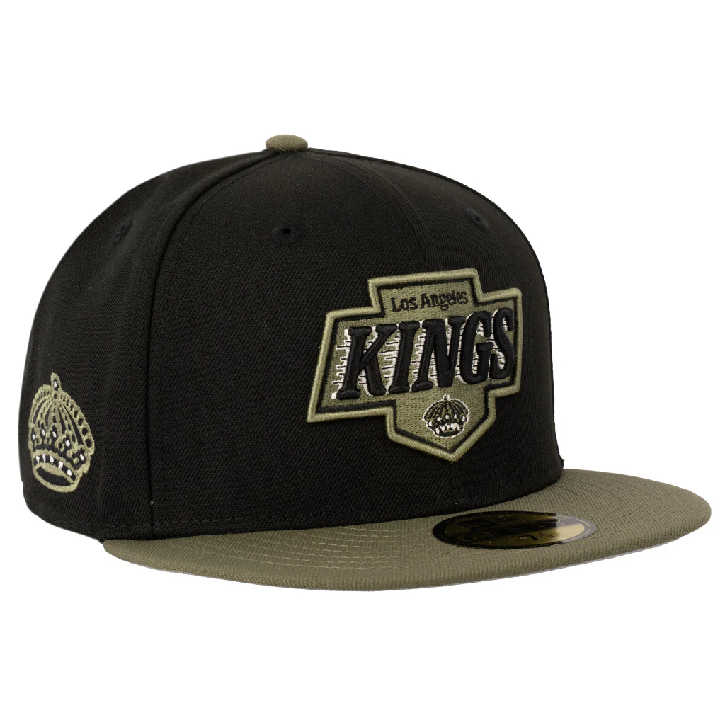 NHL Los Angeles Kings New Era Midnight Jungle 59FIFTY Fitted Hat - Black
