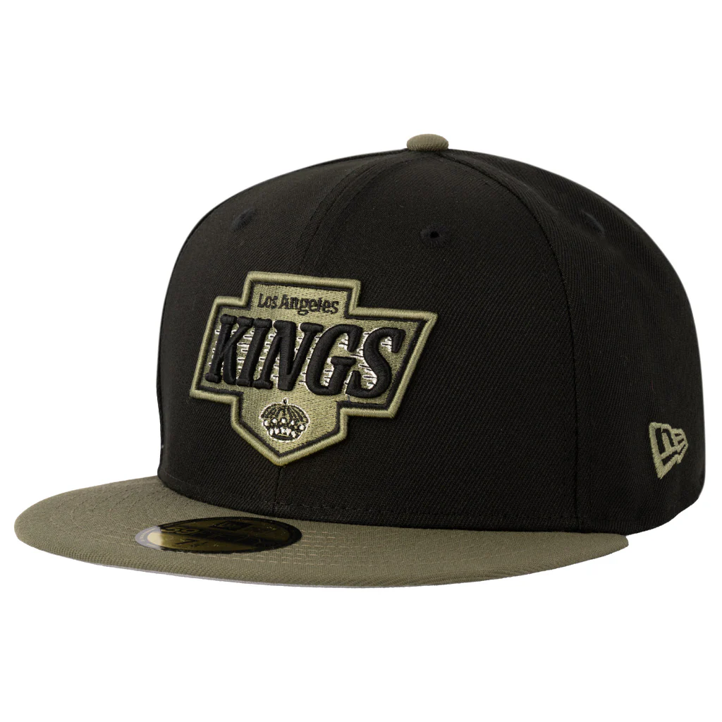 NHL Los Angeles Kings New Era Midnight Jungle 59FIFTY Fitted Hat - Black - Image 2