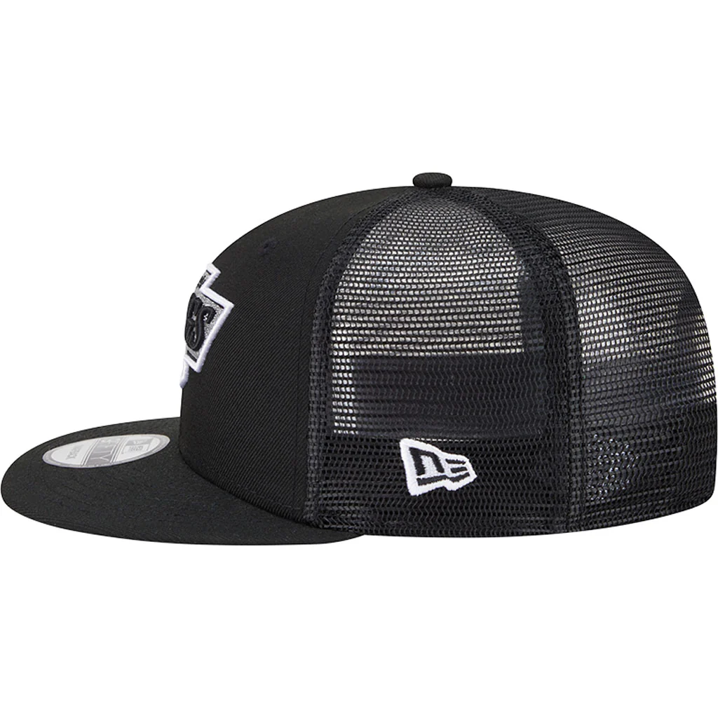 NHL Los Angeles Kings New Era OTC Trucker 9FIFTY Snapback Hat - Black - Image 4