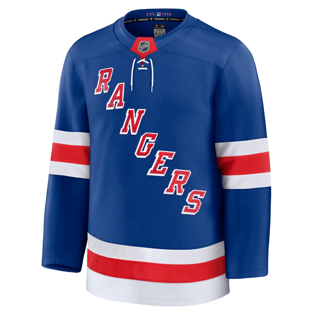 NHL New York Rangers Fanatics Home Premium Jersey - Blue - Image 2