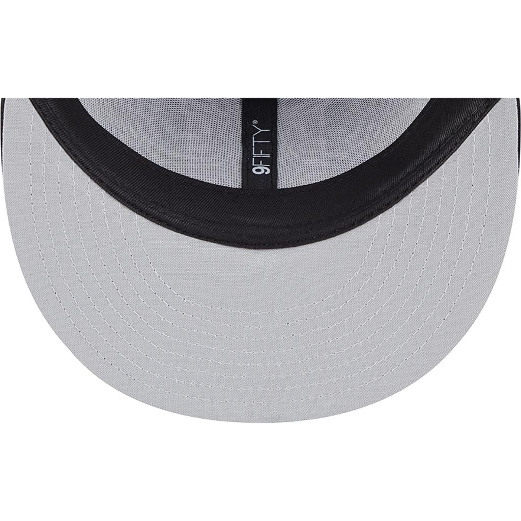 NHL New York Rangers New Era Black & White 9FIFTY Snapback Trucker Hat - Black - Image 5