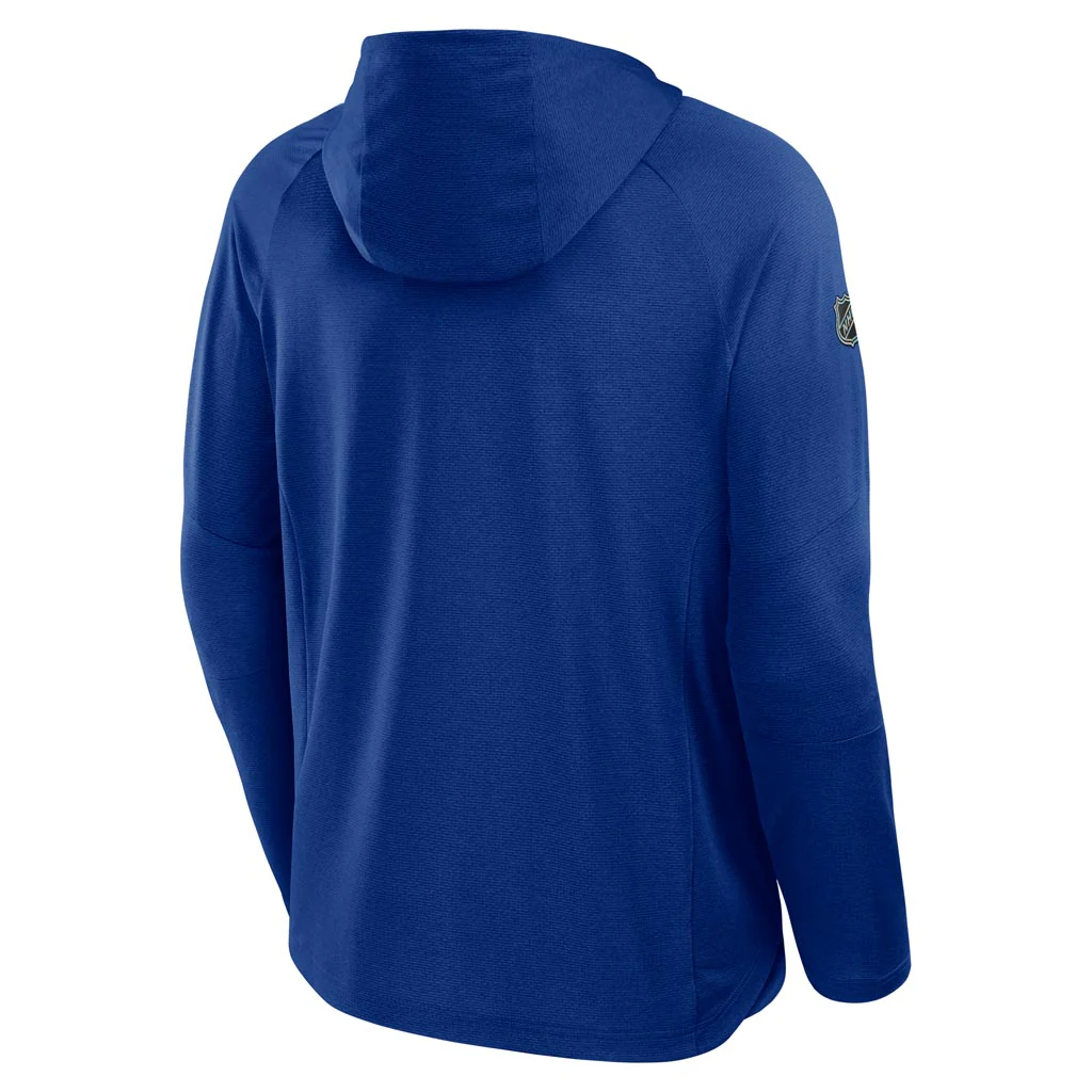 NHL Toronto Maple Leafs Fanatics Authentic Pro Rink Lightweight Hoodie - Blue - Image 3