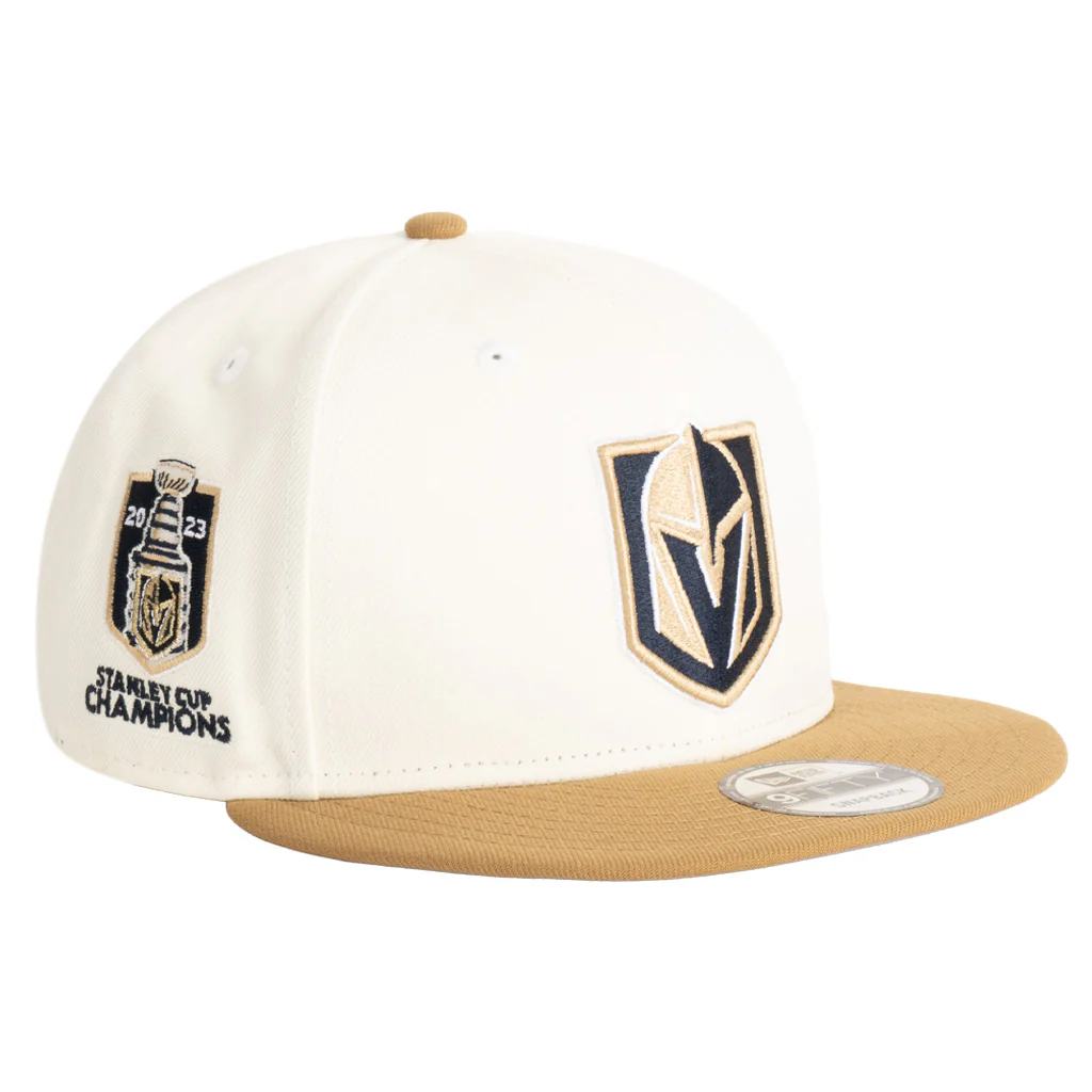 NHL Vegas Golden Knights New Era Harvester 9FIFTY Snapback Hat - Wheat - Image 2