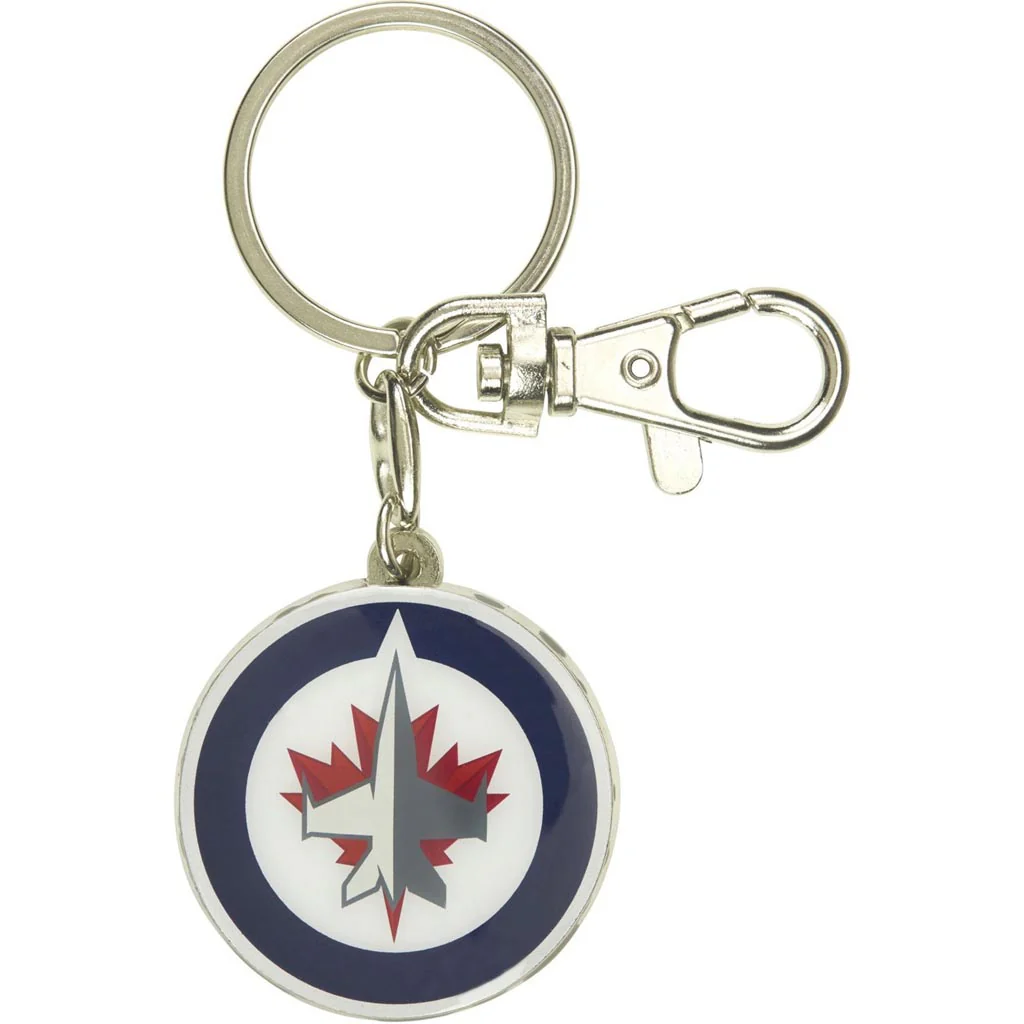 NHL Winnipeg Jets Aminco Logo Keychain - White