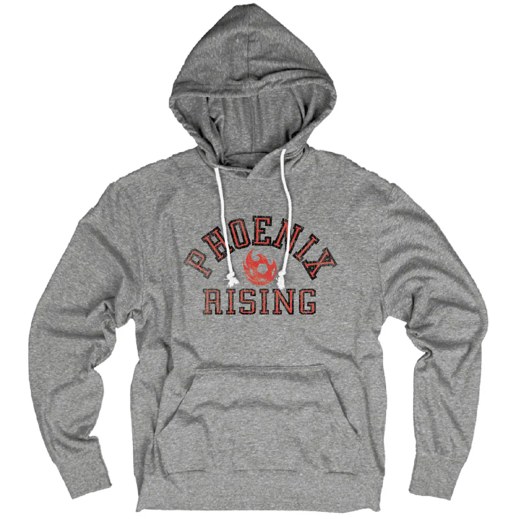 Phoenix Rising Blue 84 Fluffy Flapjacks Hoodie - Heather gray